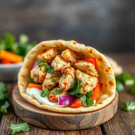 Mediterranean Chicken Wraps - Easy Gyro Recipe